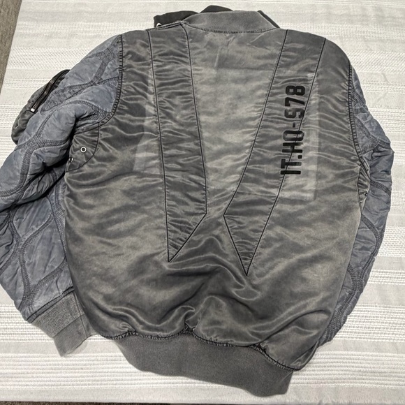 Diesel Men's Gray Bomber Jacket - Picture 4 of 4